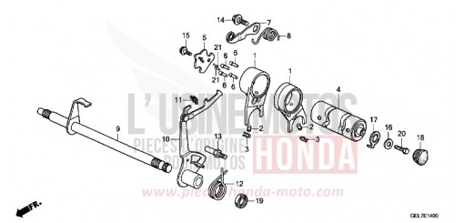 BARILLET DE SELECTION CRF50FD de 2013